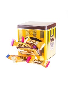 30 Mini Chocolats Mélangés Emballés dans Boite Distrib. Métal 225g.