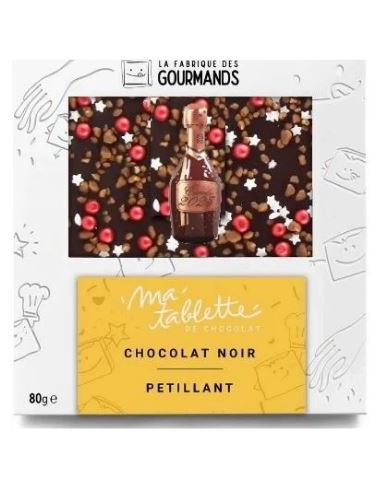 Tablette chocolat noir 80g. - Bonne Année