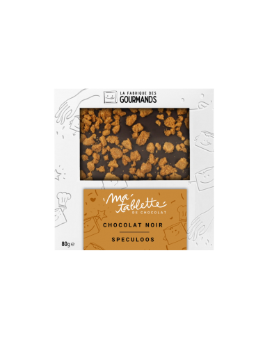 Tablette chocolat noir 80g. - Spéculoos