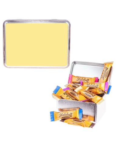 15 Mini Barres Chocolats Mélangés dans Boite Métal 112g.PERSONNALISÉE