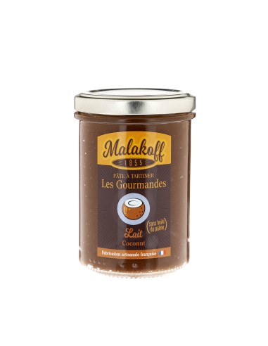 Pâte à tartiner Chocolat Noix de coco 240g.