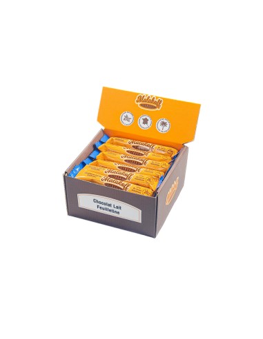 30 Chocolats Lait Feuilletine Emballés 555g.