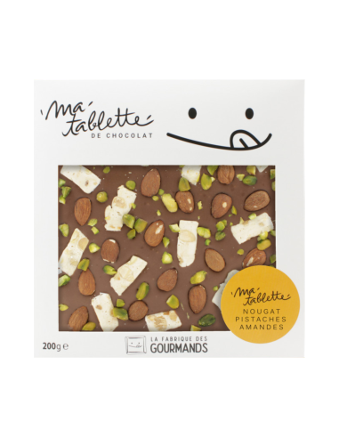 Tablette chocolat au lait 200g. - Nougat de Montélimar