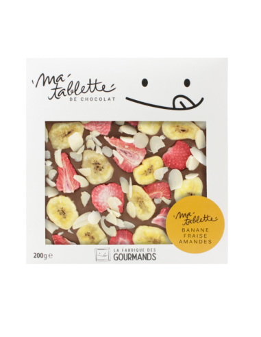 Tablette chocolat au lait 200g. - Banana Split