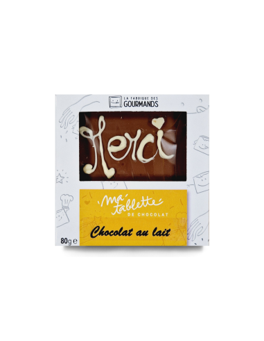 Tablette chocolat au lait 80g. - Merci