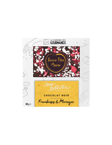 Tablette chocolat noir 80g. - Fête des Mères