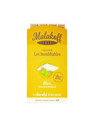 Tablette Chocolat Blanc Noisettes 90g.