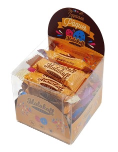 15 Mini Barres Chocolats Mélangées dans Boite PET 112g. Pâques