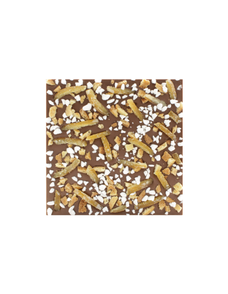 Tablette chocolat au lait 200g. - Citron meringué feuilletine Tablette chocolat au lait 200g. - Citron meringué feuilletine