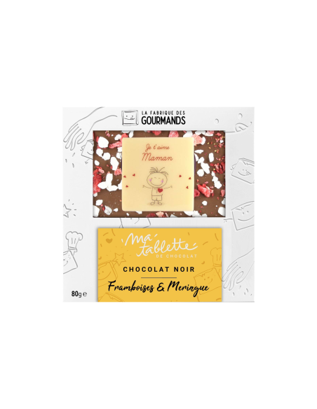 Tablette chocolat noir 80g. - Fête des Mères Tablette chocolat noir 80g. - Fête des Mères