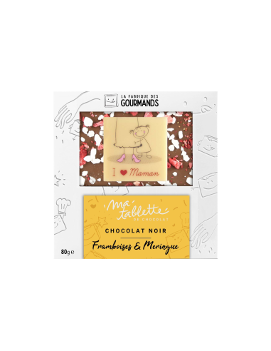 Tablette chocolat noir 80g. - Fête des Mères