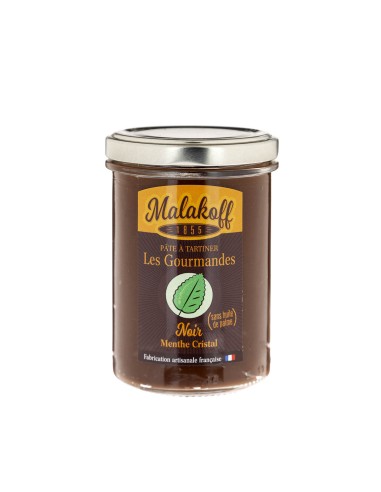 Pâte à tartiner Chocolat Noir saveur Menthe 240g.