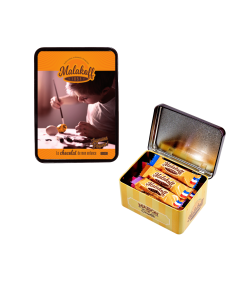 15 Mini Barres Chocolats Mélangés dans Boite Métal 112g. Pâques