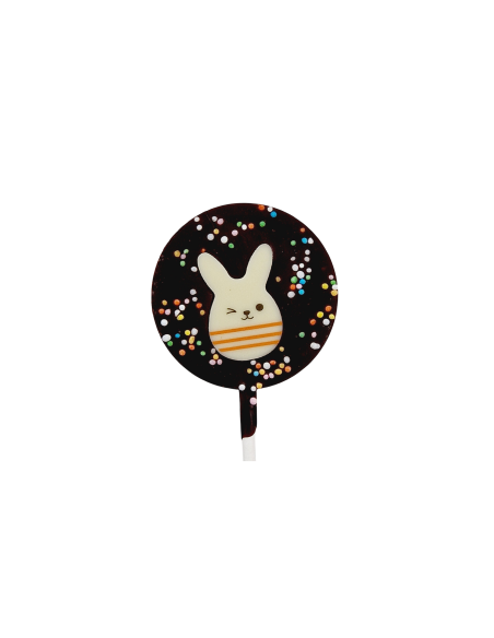 Sucette chocolat noir 23g. - Pâques
