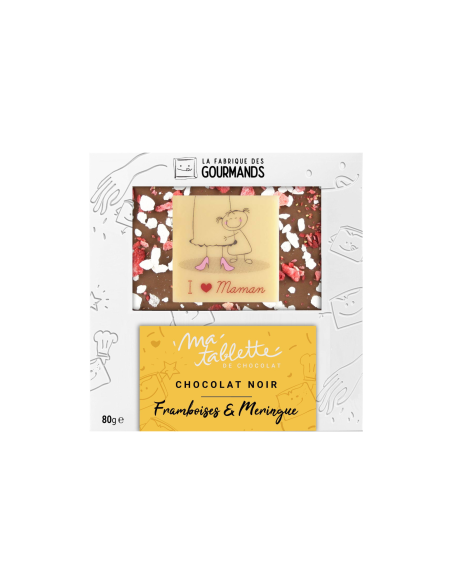 Tablette chocolat au lait 80g. - Fête des Mères 