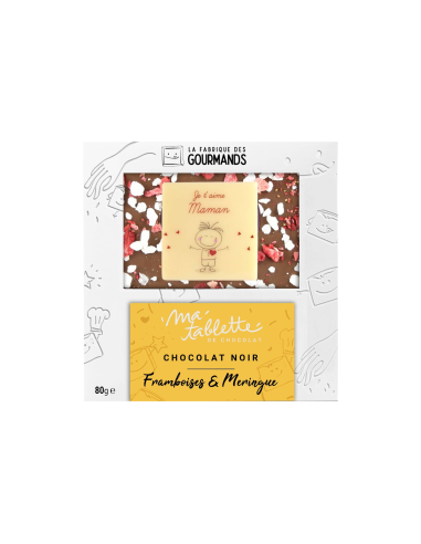 Tablette chocolat noir 80g. - Fête des Mères