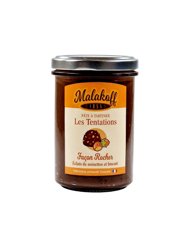Pâte à tartiner Chocolat Façon Rocher 240g.