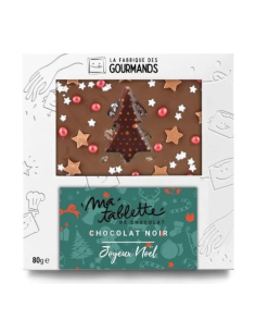Tablette chocolat au lait 80g. - Joyeux Noël