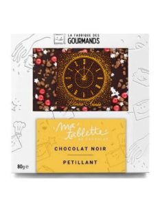 Tablette chocolat noir 80g. - Bonne Année 