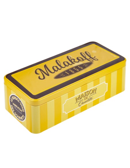 20 Mini Chocolats Mélangés Emballés dans Boite Rect. Métal 150g.