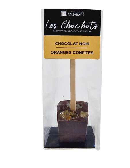 Choc'hot chocolat noir - Orange confites 30g.