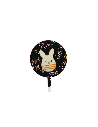 Sucette chocolat noir 23g. - Pâques