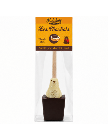 Sucette à tremper Choc'hot chocolat noir - Noël 30g.