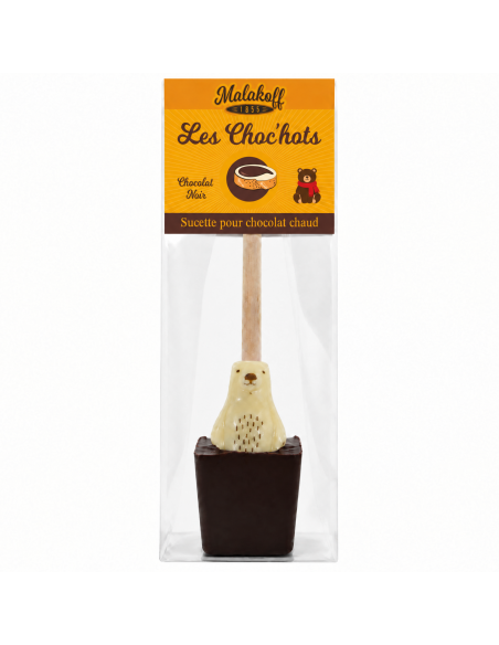 Sucette à tremper Choc'hot chocolat noir - Noël 30g.