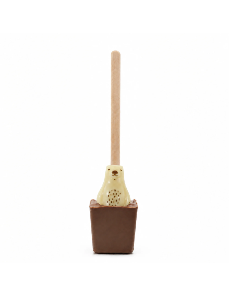 Sucette à tremper Choc'hot chocolat au lait - Noël 30g.
